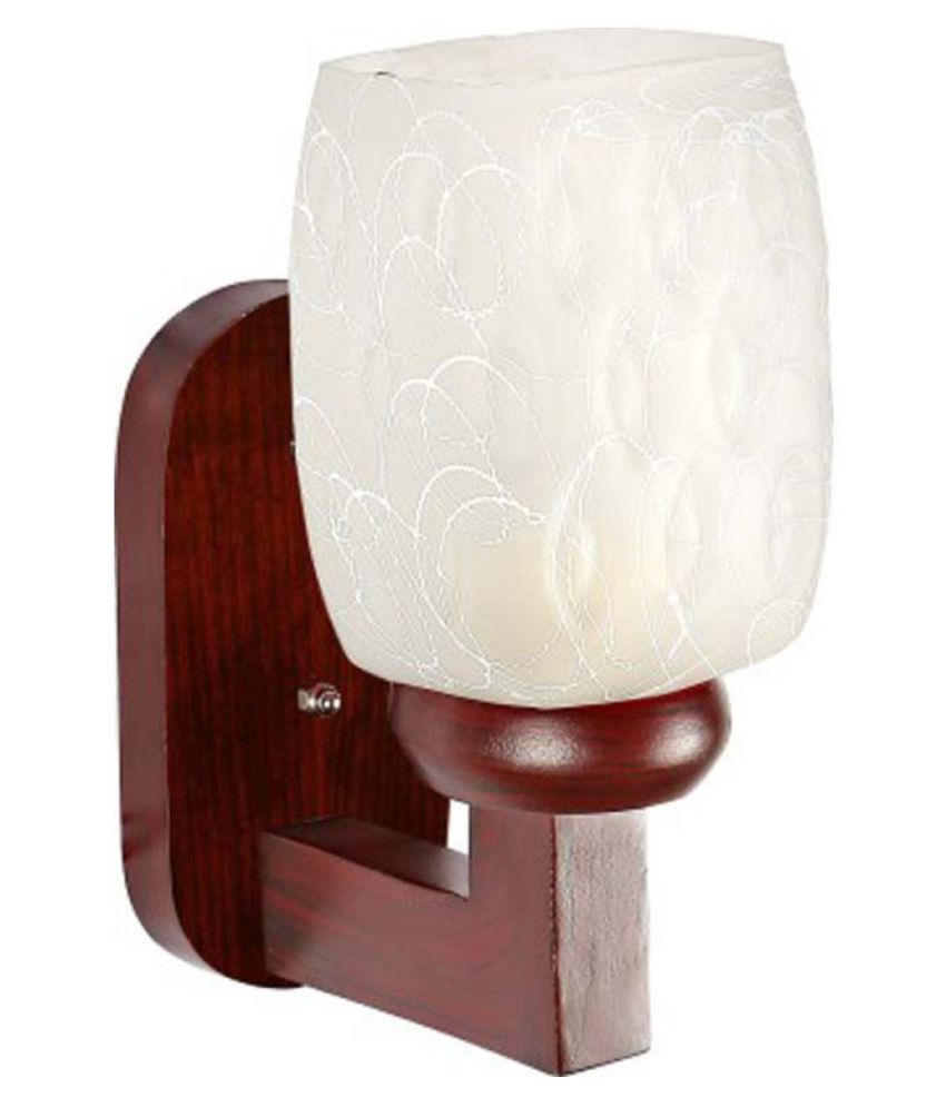     			AFAST Decorative & Designer Glass Wall Light White - Pack of 1