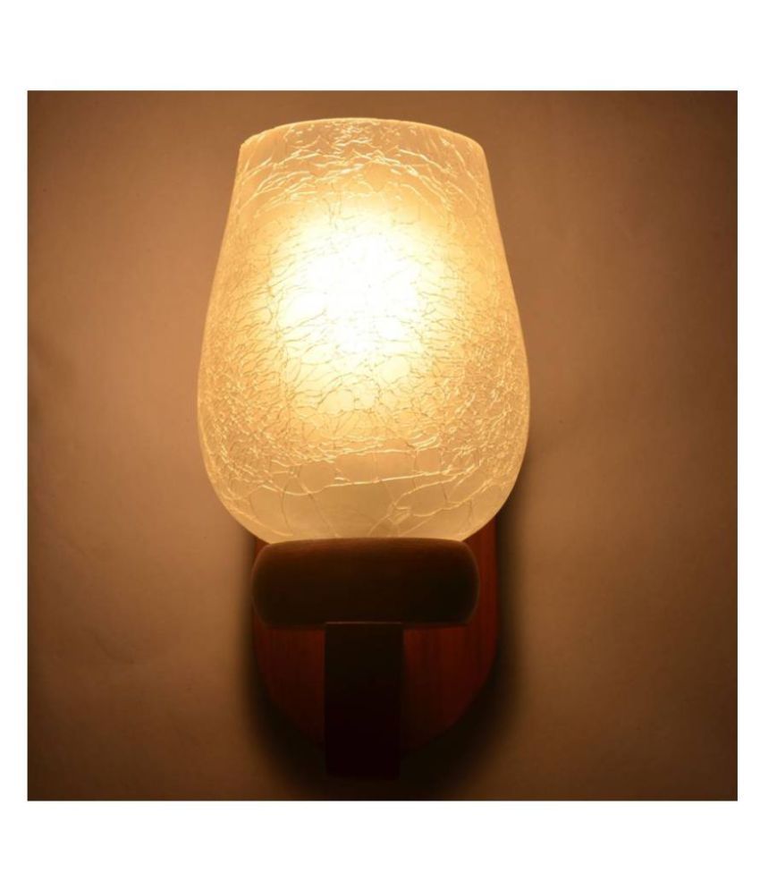     			AFAST Decorative & Designer Glass Wall Light White - Pack of 1