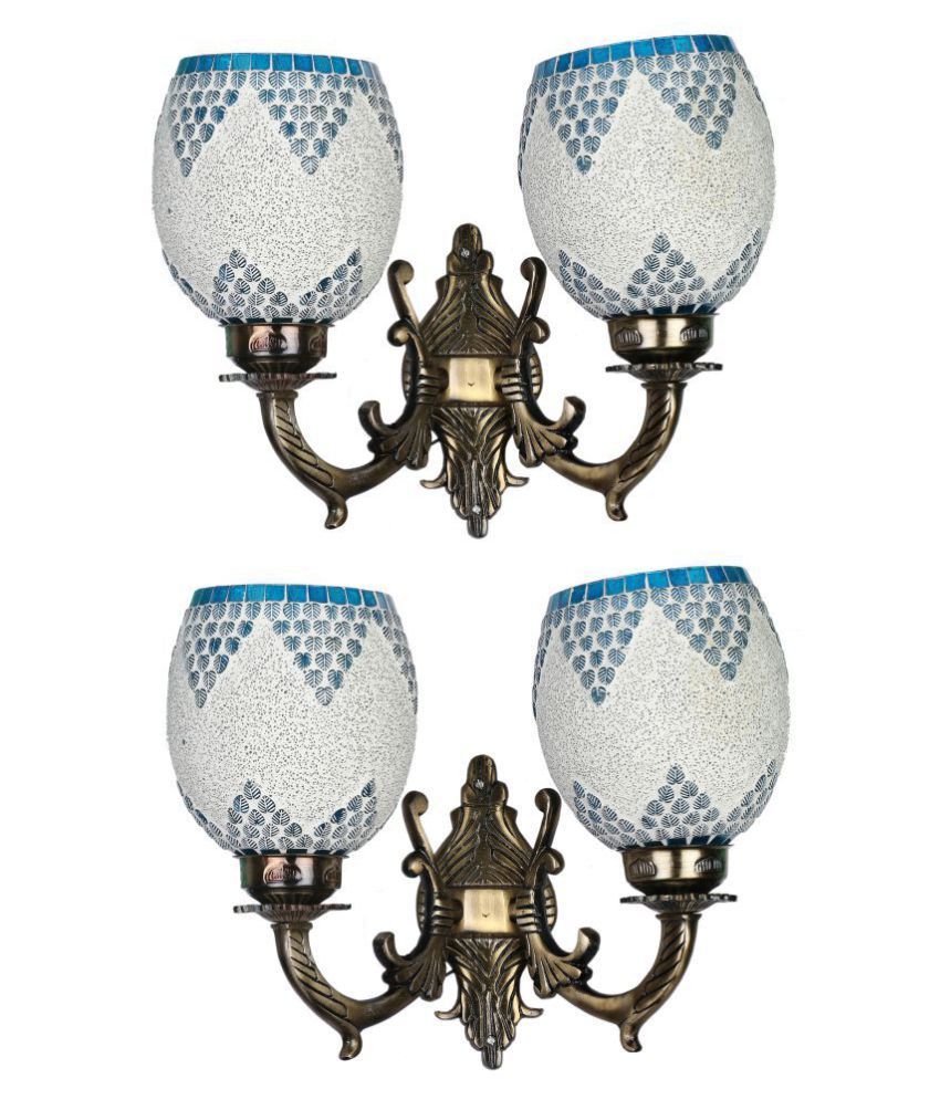     			AFAST Decorative & Designer Glass Wall Light Multi - Pack of 2