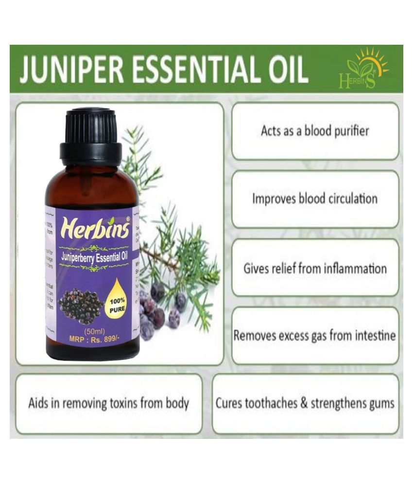 Herbins Juniper Berry Skin Acne Care Essential Oil 50 mL Buy Herbins