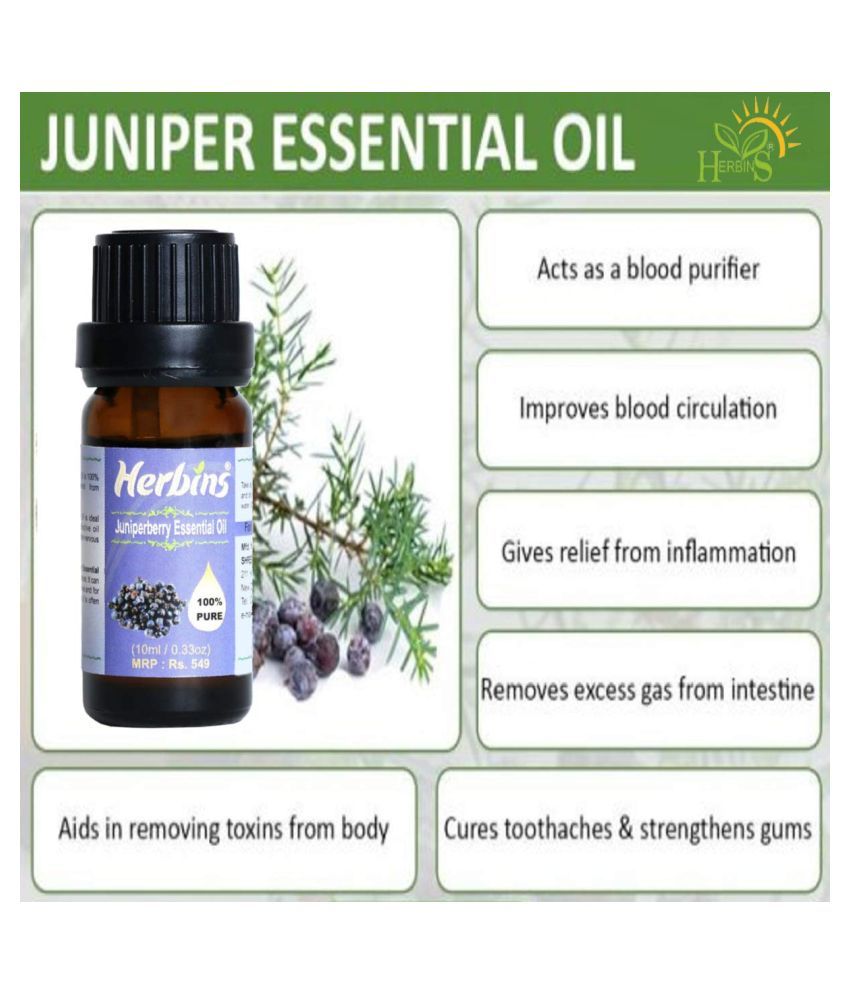 Herbins Juniper Berry Skin Anti Aging Essential Oil 10 mL Buy Herbins