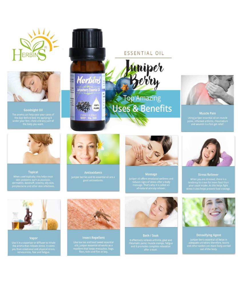 Herbins Juniper Berry Skin Anti Aging Essential Oil 10 mL Buy Herbins