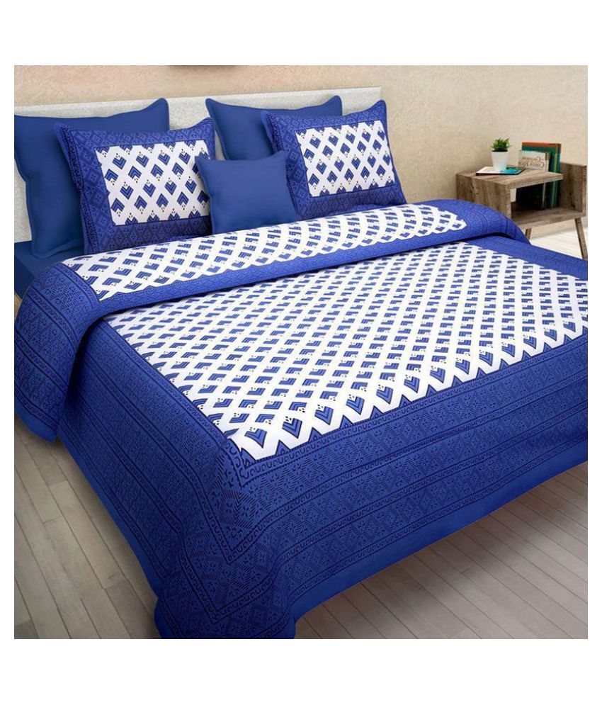 Jindal Cotton Double Bedsheet with 2 Pillow Covers Buy Jindal Cotton