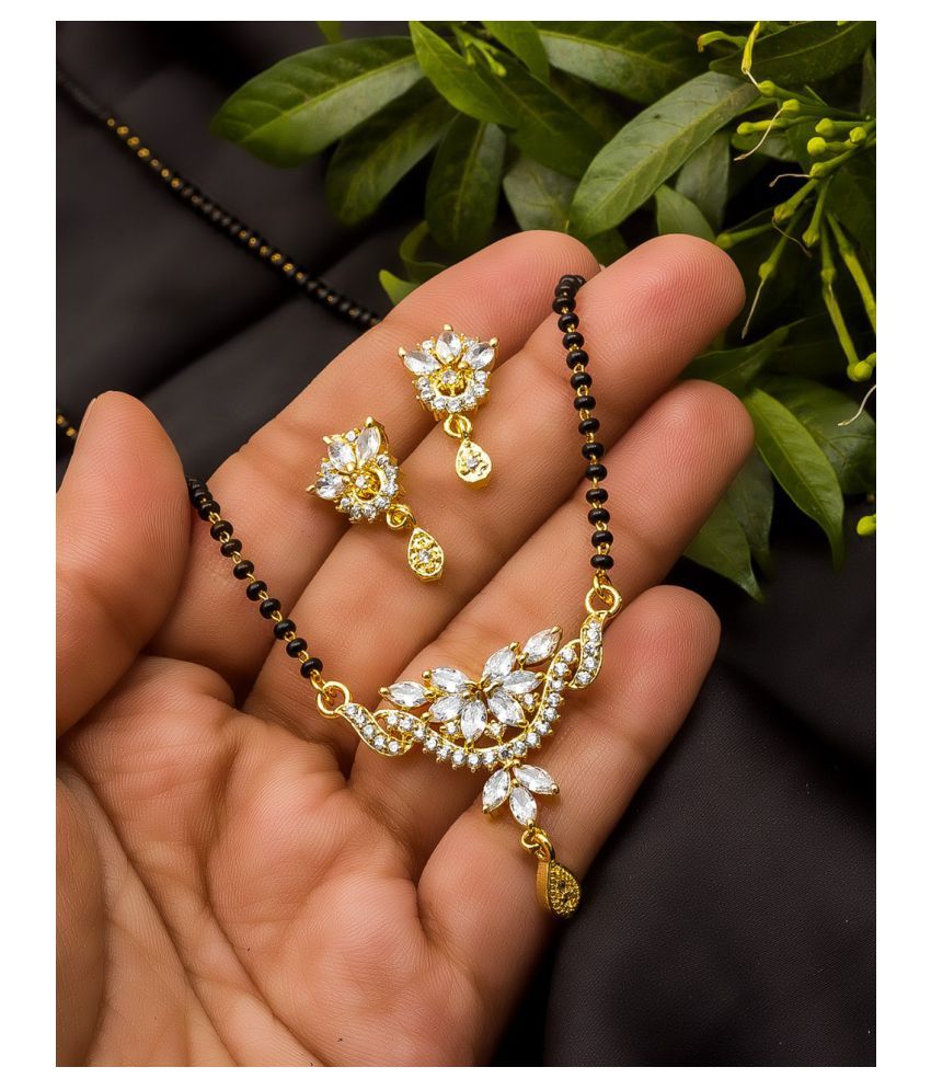 mangalsutra earring set