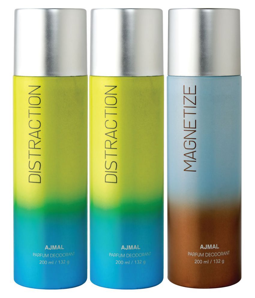 Ajmal 2 Distraction & Deodorant Combo Pack of 3 High Quality
