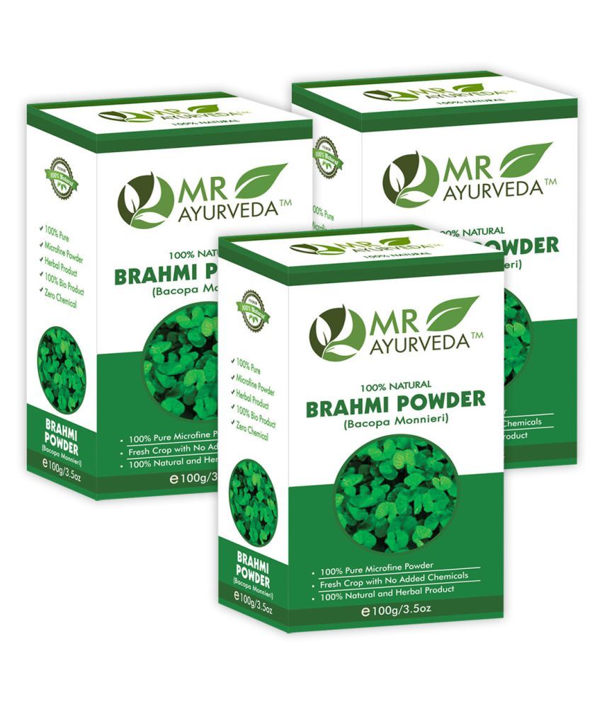 MR Ayurveda Brahmi Powder for Hair Growth Hair Scalp Treatment 300 g