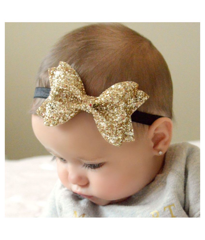 Buy FOK 2 Pcs Sparkling Bows Glitter Sequins Headband Hairband Clips for  Kids and Girls - Random Color Online at Best Price in India - Snapdeal