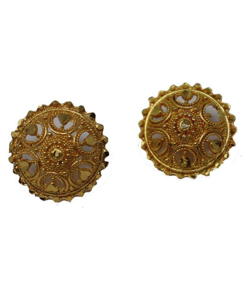     			Happy Stoning Gold Plated Daily use  Stud Earrings for women