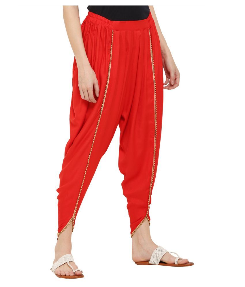 rayon dhoti pants