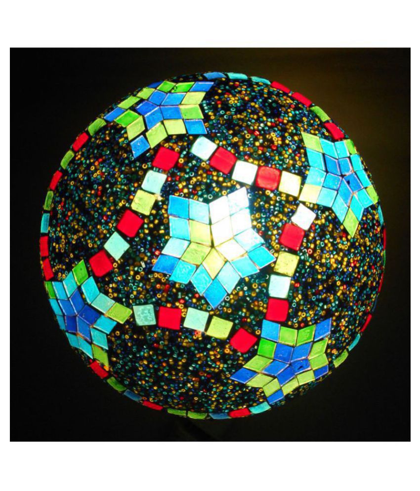 Susajjit Glass Mosaic Hanging Night Lamp Pendant Multi - Pack of 1