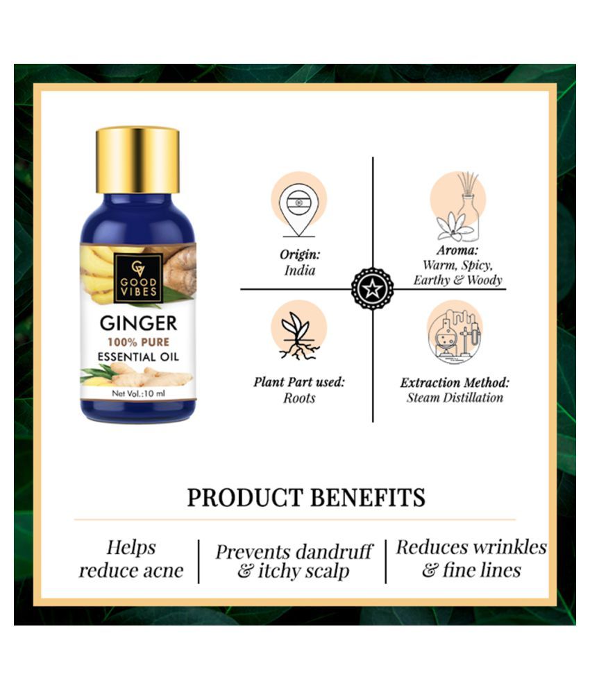 Good Vibes 100 Pure Ginger Essential Oil(10 ml) Buy Good Vibes 100