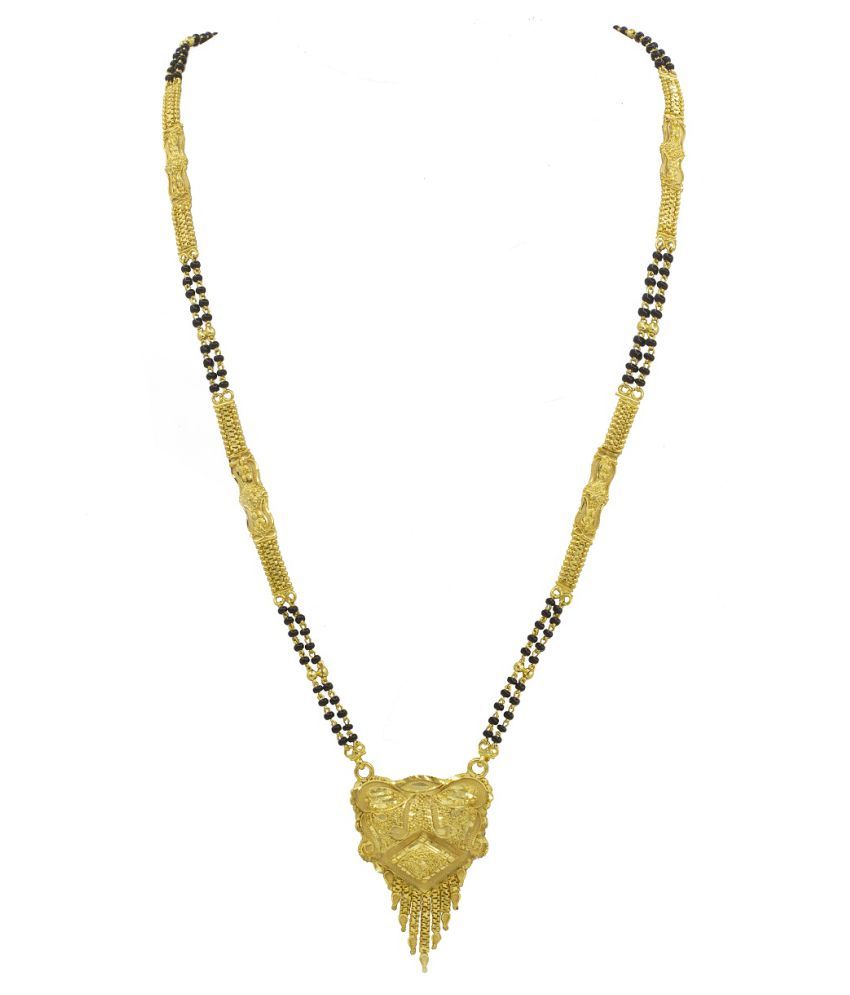 Simple Design Gold Plated Mangalsutra For Women(30 Inch): Buy Simple Design Gold Plated 