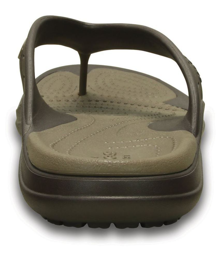 Crocs Brown Daily Slippers Price in India- Buy Crocs Brown Daily ...