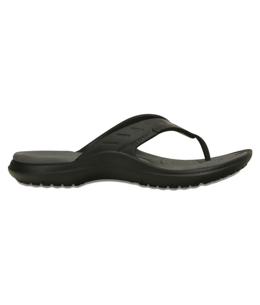 Crocs Black Thong Flip Flop Price in India- Buy Crocs Black Thong Flip Flop Online at Snapdeal