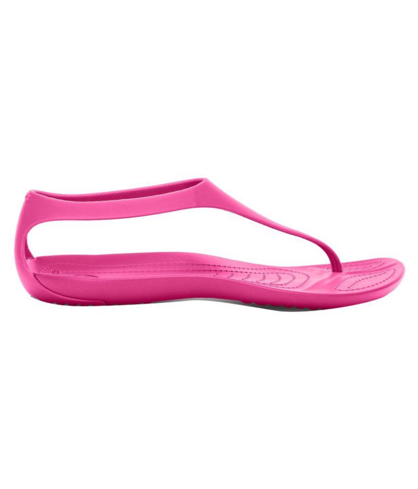crocs ballet flats pink