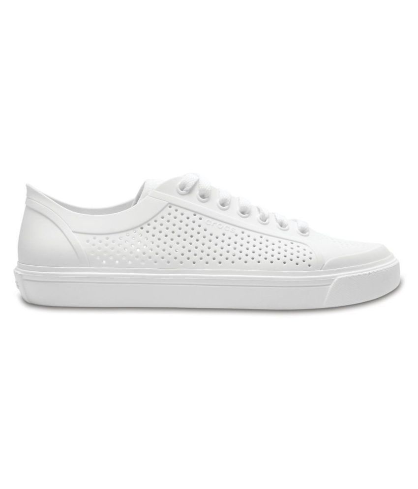 White crocs sneakers clearance