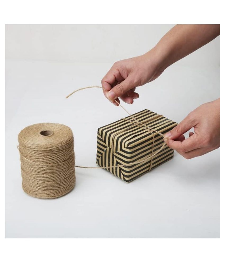 Jute Twine 3Ply Strong 300 Meters 2mm Hemp Rope Jute Twine Spool