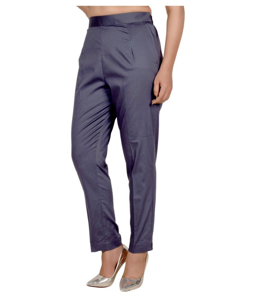 Buy Lakshita Cotton Lycra Formal Pants Online at Best Prices in India ...