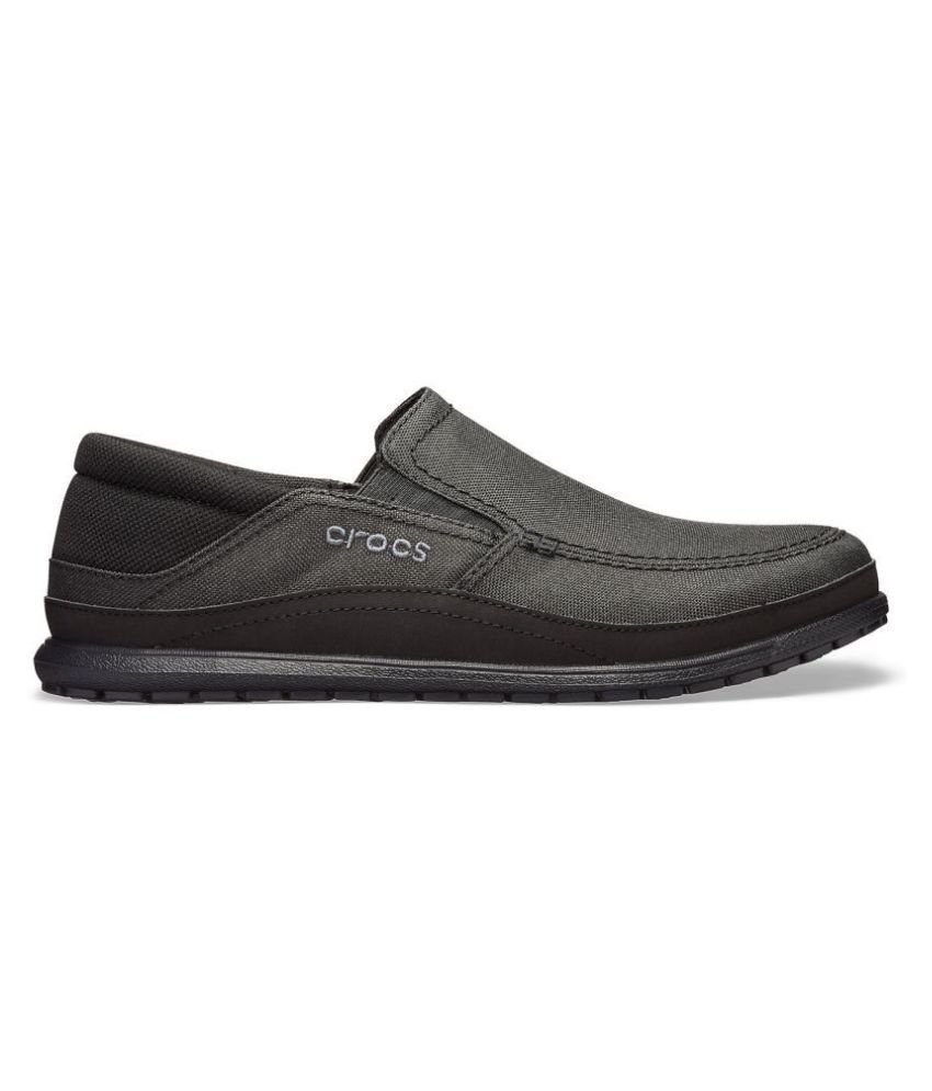 new look chunky croc loafer in black