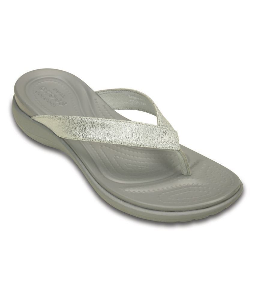 crocs capri v shimmer flip flops