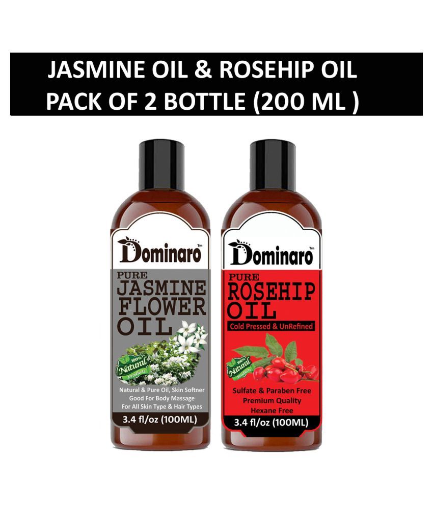 Dominaro 100 Pure Jasmine Oil Rosehip Oil 200 Ml Pack Of 2 Buy Dominaro 100 Pure Jasmine Oil Rosehip Oil 200 Ml Pack Of 2 At Best Prices In India Snapdeal