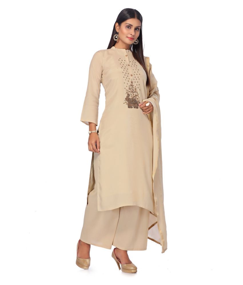 in365 Brown Muslin Dress Material - Buy in365 Brown Muslin Dress Material Online at Best Prices 