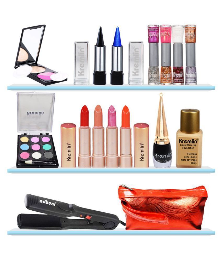 Adbeni Makeup Glamour Kit With Hair - Personal Makeup Kit Adbeni Makeup Glamour Kit With Hair - Personal Makeup Kit