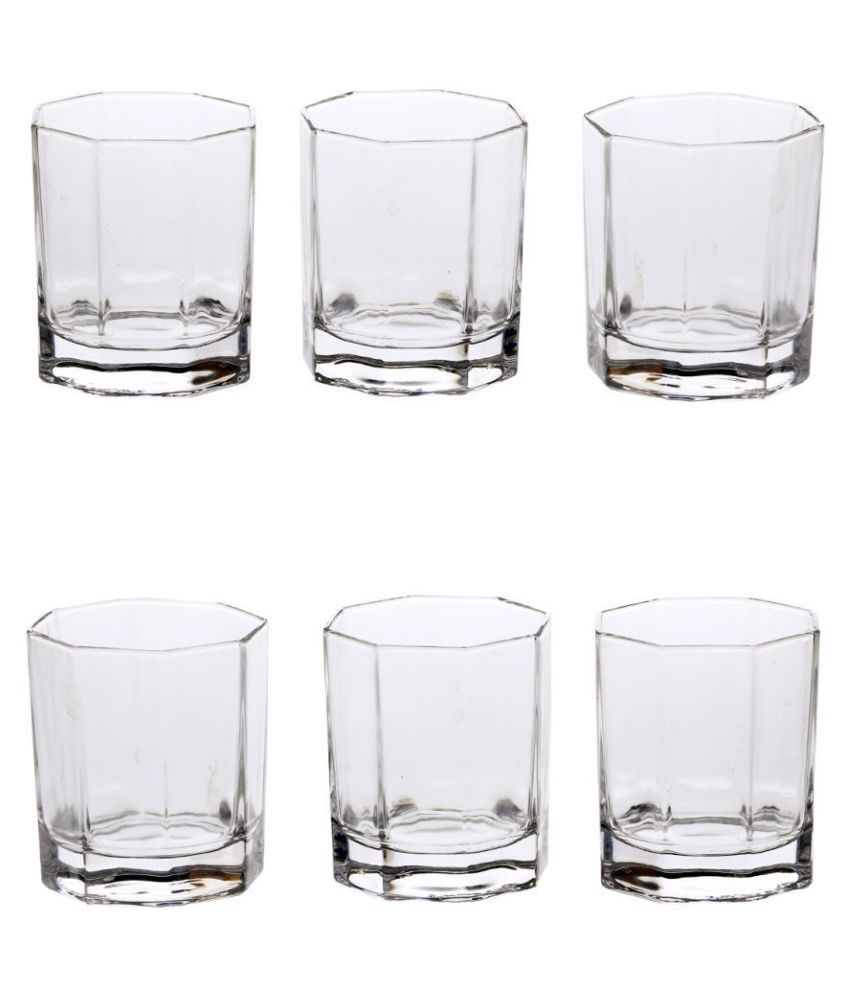     			Afast Glass Whisky Glasses, Clear, Pack Of 6, 150 ml