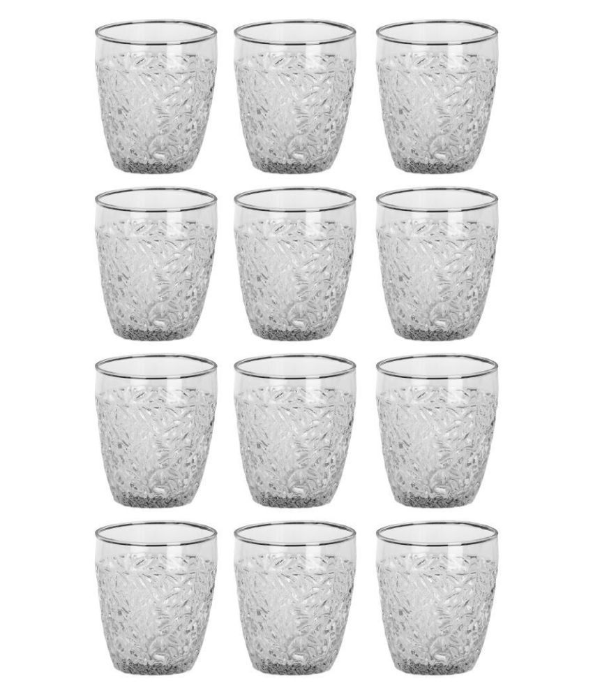     			Afast Glass Whisky Glasses, Clear, Pack Of 12, 210 ml