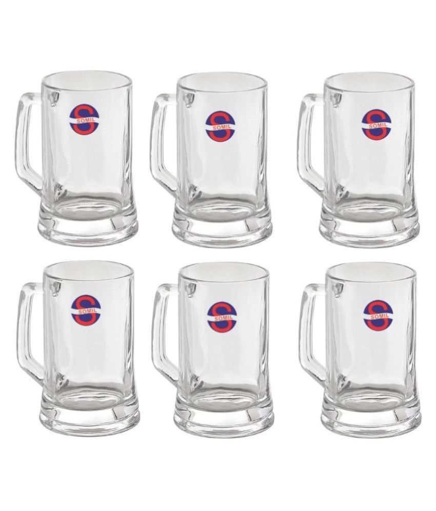     			Afast Beer Mug Glasses Set,  400 ML - (Pack Of 6)