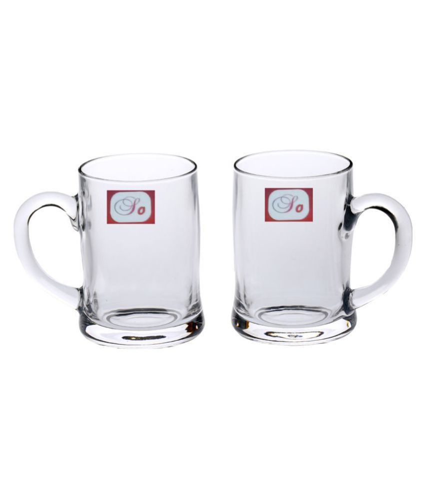     			Afast Beer Mug Glasses Set,  350 ML - (Pack Of 2)