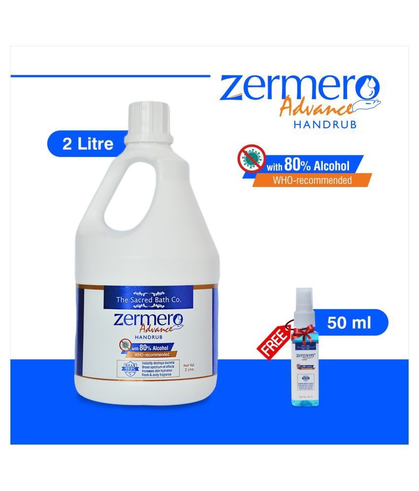     			ZERMERO - Antibacterial Hand Sanitizer 2000 mL (Pack of 1)