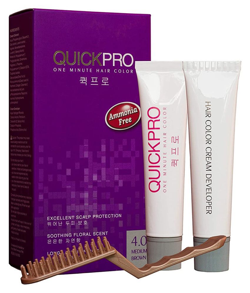 Quickpro 4.0 Permanent Hair Color Light Brown 40 g