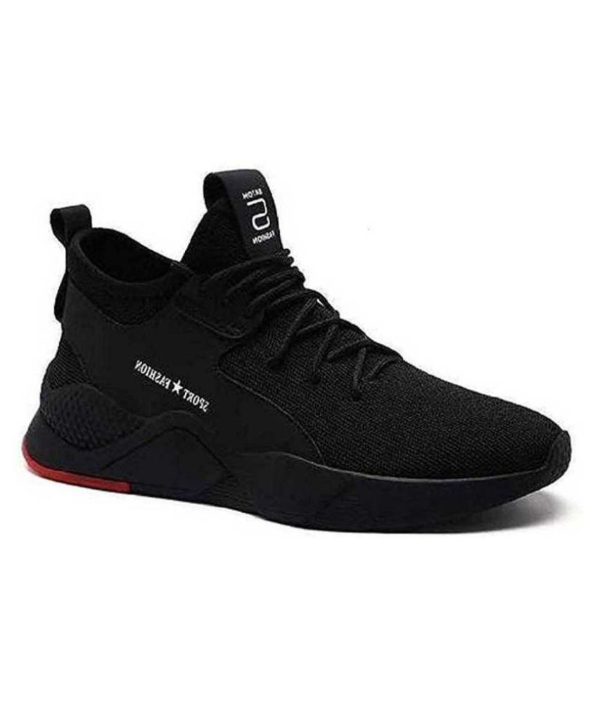1AAROW Black Running Shoes - Buy 1AAROW Black Running Shoes Online at