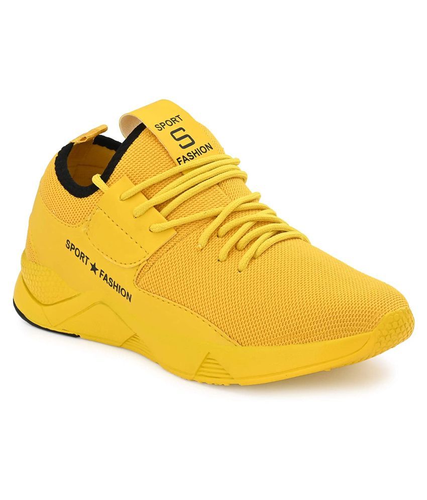 1AAROW Yellow Running Shoes Buy 1AAROW Yellow Running Shoes Online at