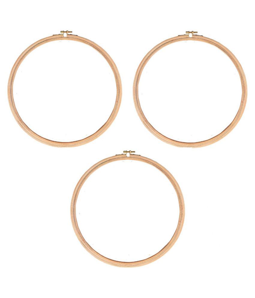 Udhayam wooden embroidery ringframehoop size 12 inches 5ply brass Udhayam wooden embroidery ringframehoop size 12 inches 5ply brass