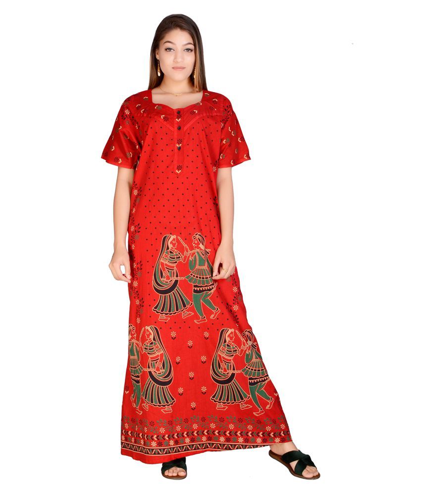 indian cotton night gowns