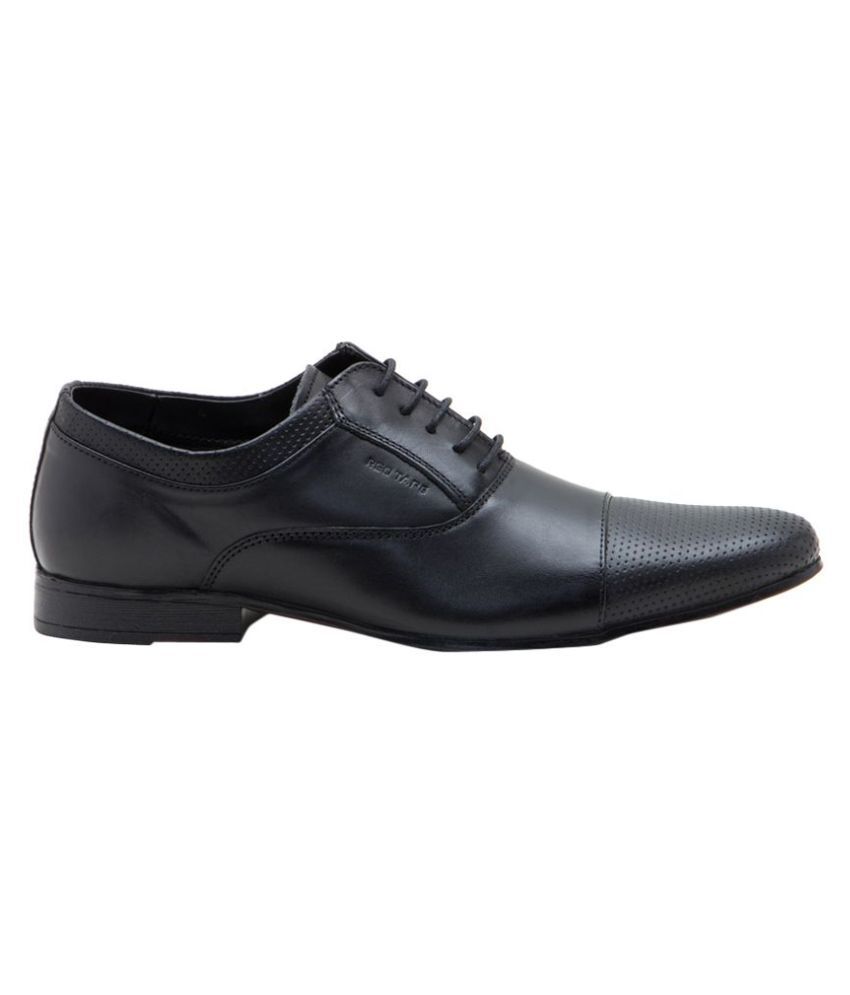 red tape black derby formal shoes