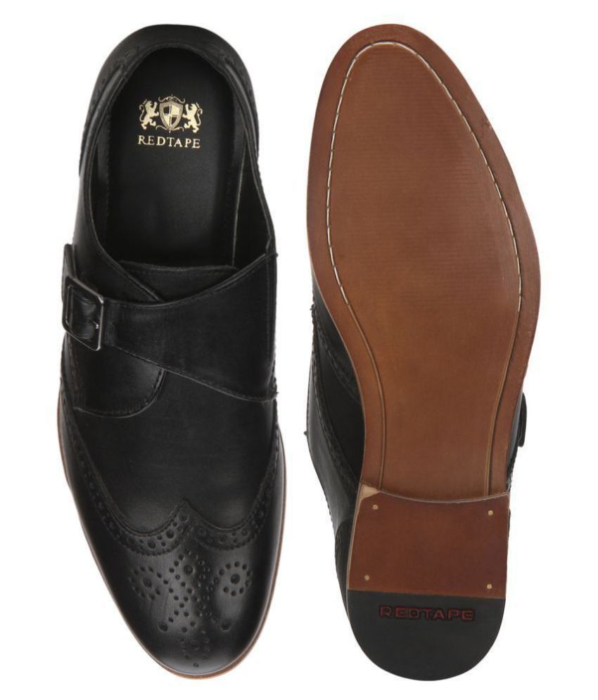 red tape monk strap shoes