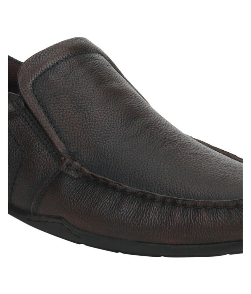 red tape genuine leather slip on shoes