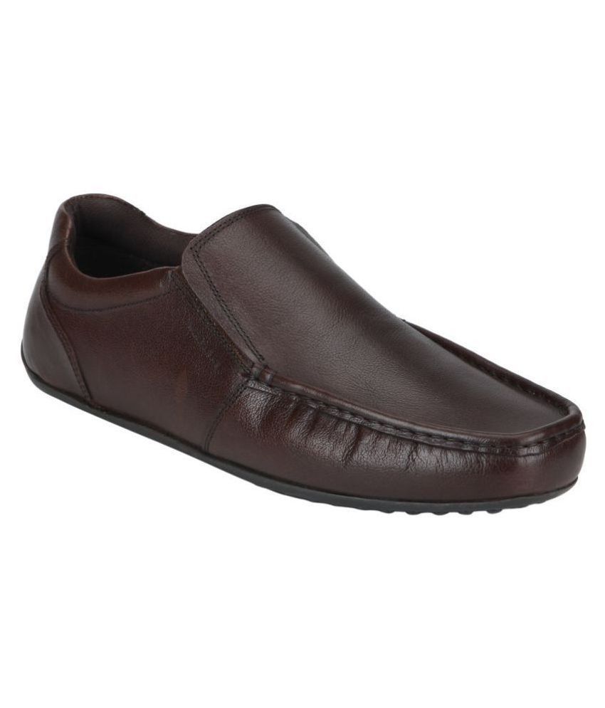 red tape genuine leather slip on shoes