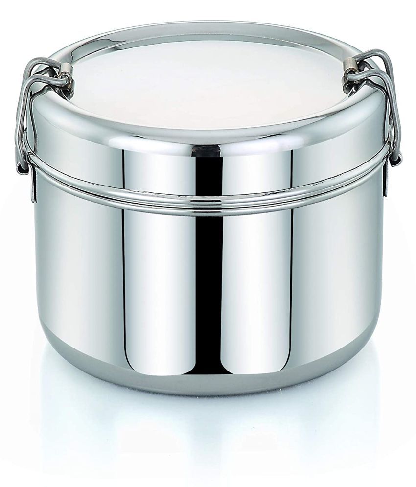 Generic Silver Stainless Steel Lunch Box Buy Online at Best Price in