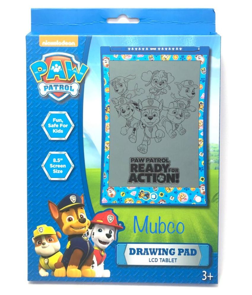 mubco paw patrol series lcd writing