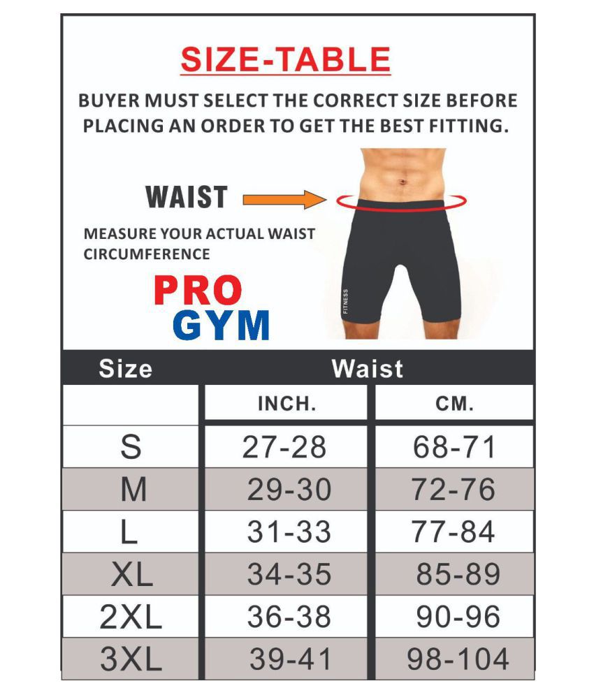     			Pro Gym Men's Compression Nylon Shorts Tights