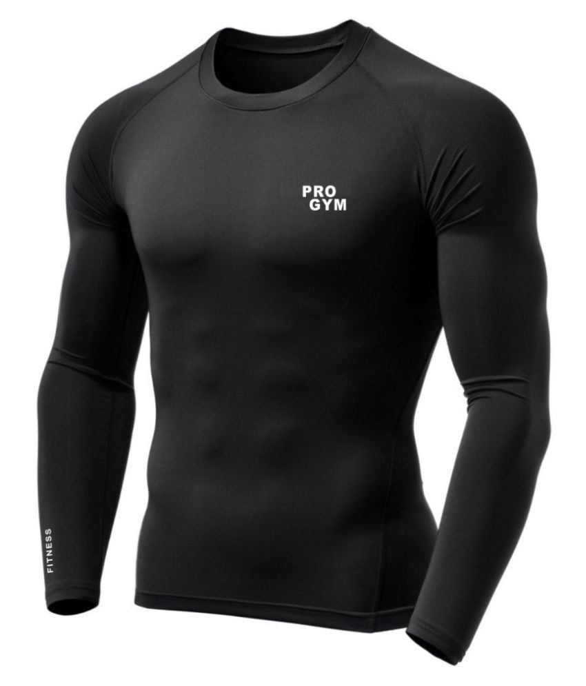     			Pro Gym Unisex 100% Polyester Compression T-Shirt - Full Sleeve