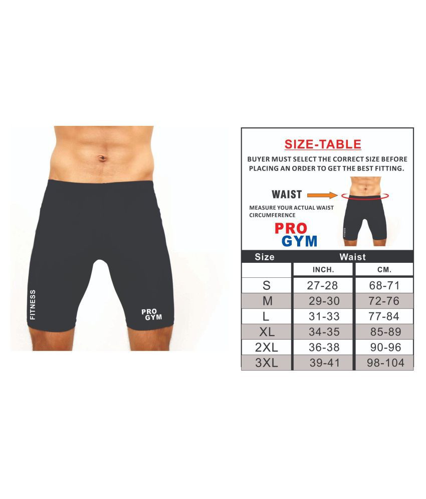     			Pro Gym Unisex 100% Polyester Compression Nylon Shorts Tights