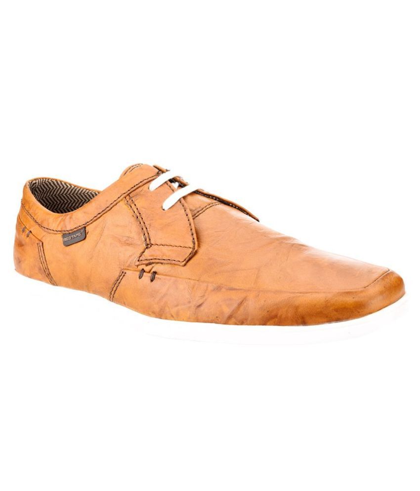 red tape tan sneakers