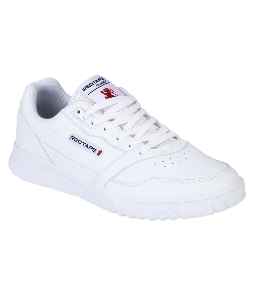red tape white sneakers