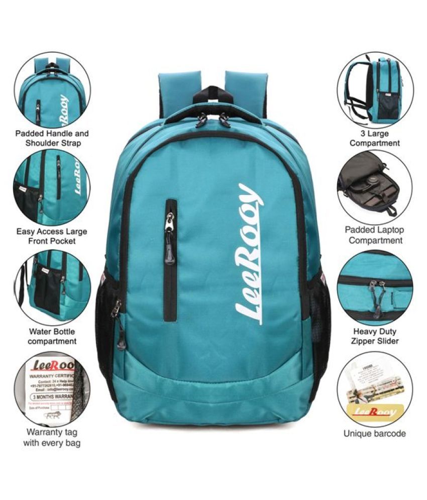 LeeRooy Emerald Green Backpack - Buy LeeRooy Emerald Green Backpack ...