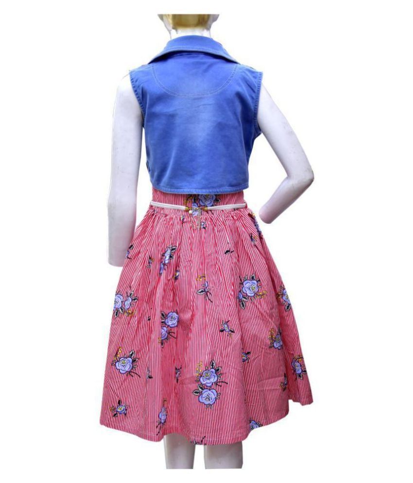 frocks with denim jacket